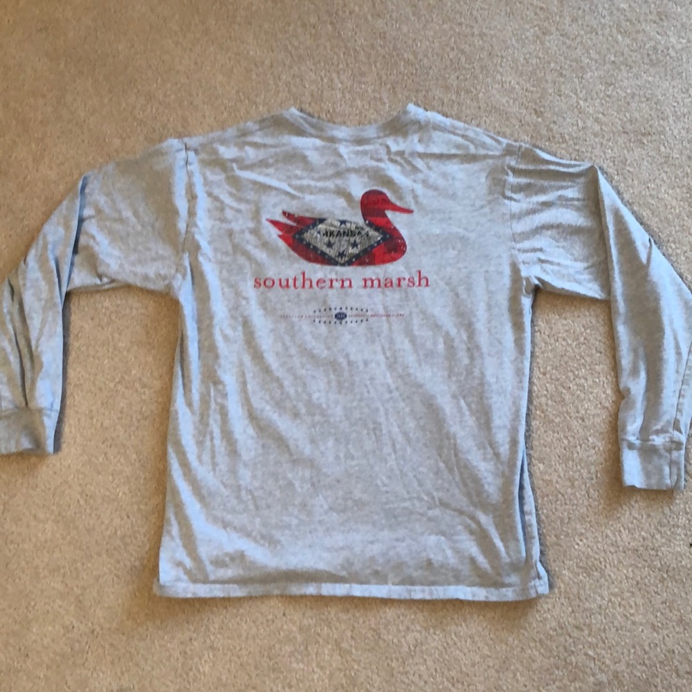 southern marsh “Arkansas” long sleeve pocket tee